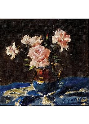 Florero con rosas
