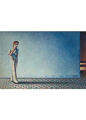 "Personaje ante una pared".