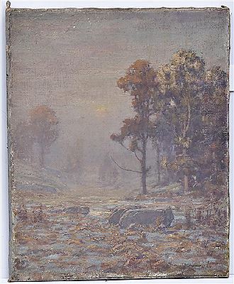Connecticut Landscape by John Huffington - Auction record, sale price, and art valuation. Compare with similar artists and explore comparable artworks.