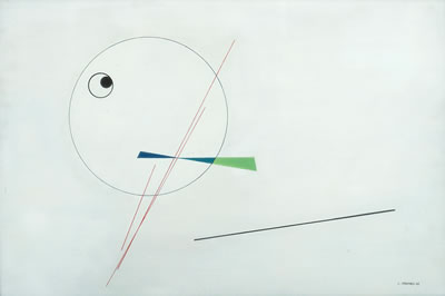 Composizione, 1942 by Luigi Veronesi - Auction record, sale price, and art valuation. Compare with similar artists and explore comparable artworks.