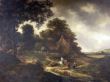 Wooded Landscape with Figures and Animals near a Farm by Gerrit Van Hees - Auction record, sale price, and art valuation. Compare with similar artists and explore comparable artworks.