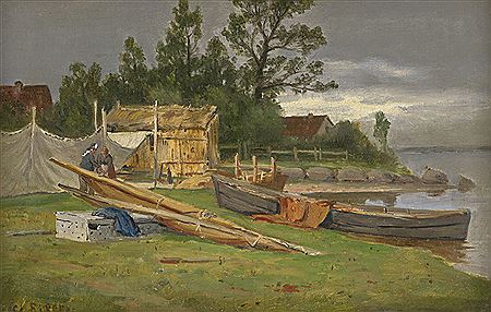 Inselfischer auf Herrenchiemsee by Conrad Eilers - Auction record, sale price, and art valuation. Compare with similar artists and explore comparable artworks.