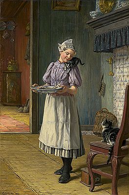 Holländisches Interieur mit Mädchen und Kätzlein by Carl Emil Mucke - Auction record, sale price, and art valuation. Compare with similar artists and explore comparable artworks.