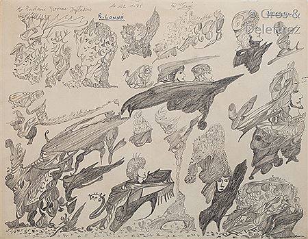 Sample artwork by Raphael Lonne (1910 - 1989), known for painting - View similar artists and auction records