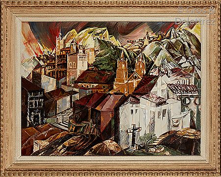 Paysage crucifère en Espagne .