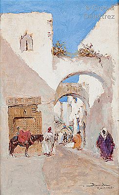 Ruelle animée à Rabat