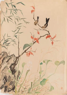 Sparrows on a Branch