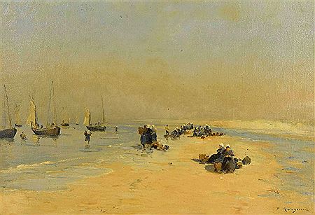 L'Amvee des pecheurs a Berck by Fernand Just Quignon - Auction record, sale price, and art valuation. Compare with similar artists and explore comparable artworks.
