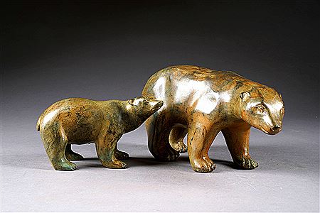 Ours polaire et son petit