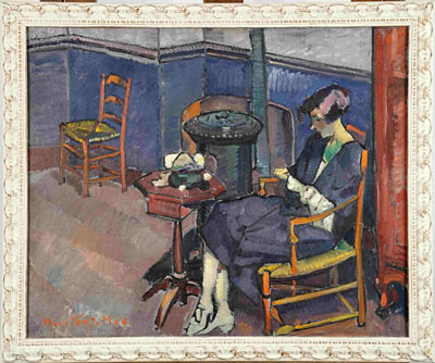 Jeune Femme dans un Intérieur