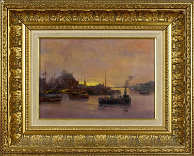 Vue de Bosphore. by Marius Zabin - Auction record, sale price, and art valuation. Compare with similar artists and explore comparable artworks.
