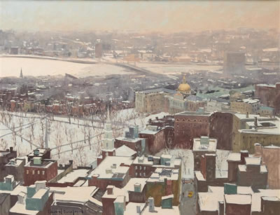 Snowy Rooftops, Boston