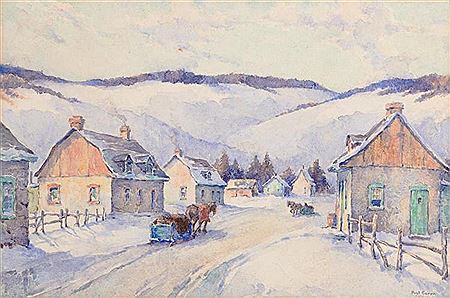 Village in Snow
