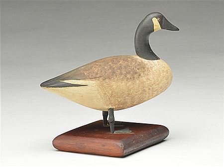 Very rare standing miniature Canada goose