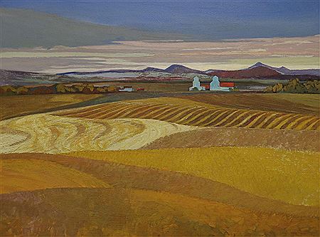 WHEAT FIELDS NEAR COCHRANE, ALBERTA