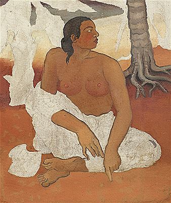 WOMAN WITH WHITE CLOTH