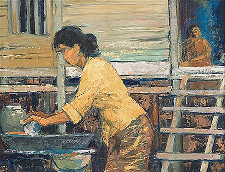 GRINDING CHILLIES, 1962