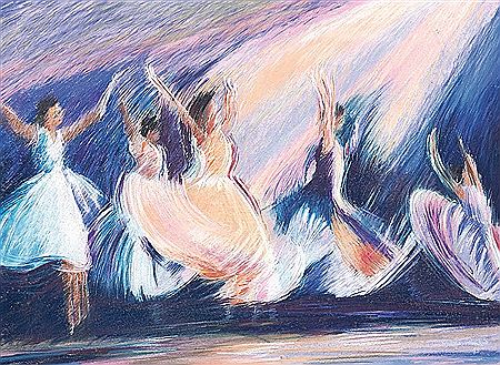 Sample artwork by Raja Azhar Idris (Born 1952), known for acrylic and watercolor painting, batik and glass sculpture - View similar artists and auction records