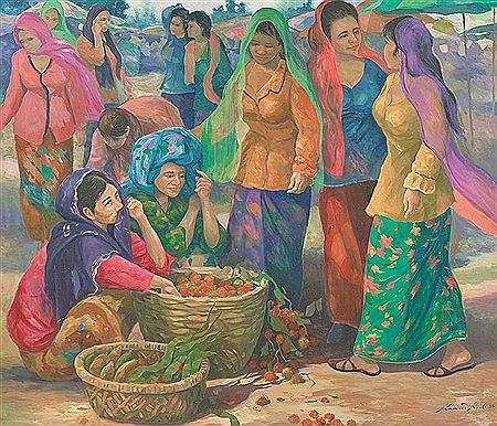 Sample artwork by Rahmat Ramli (Born 1964), known for painting - View similar artists and auction records