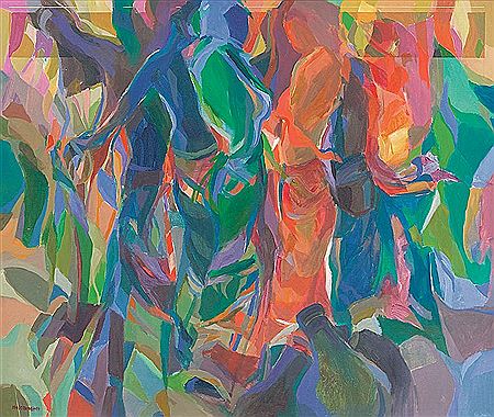 Sample artwork by Khalil Ibrahim (1934 - 2018), known for painting - View similar artists and auction records