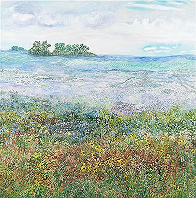 Sample artwork by Catherine Perehudoff (Born 1958), known for watercolor landscape-skyscape painting - View similar artists and auction records