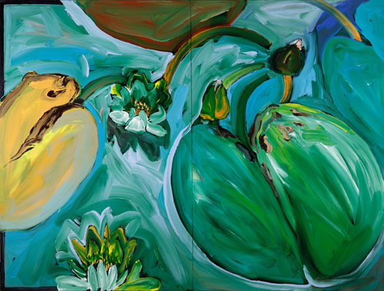 Yellow Lily (diptych) by Leslie Donald Poole - Auction record, sale price, and art valuation. Compare with similar artists and explore comparable artworks.