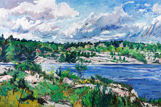 Sample artwork by Bruce Steinhoff (Born 1957), known for landscape - View similar artists and auction records