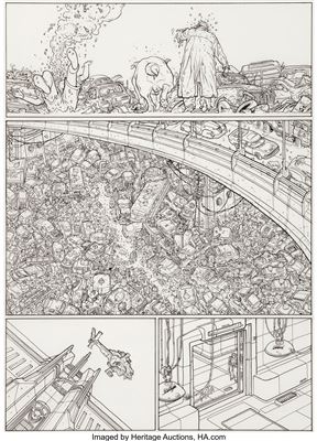 Geof Darrow Hard Boiled #3 Story Page 55 Original Art (Dark Horse, 1991)
