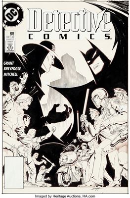 Norm Breyfogle Detective Comics #609 Cover Original Art (DC, 1989)