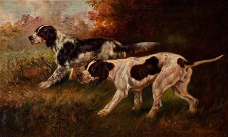 Two Hunting Dogs