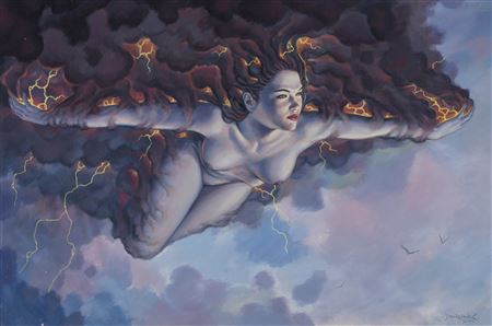 Sample artwork by Dorian Cleavenger (20th century), known for paintings - View similar artists and auction records