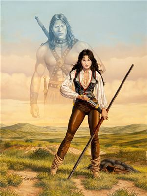 Larry Elmore Mystic Planes Painting Original Art (1999)