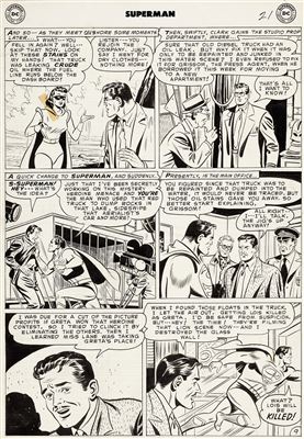 Al Plastino Superman #83 Story Page 9 Lois Lane Original Art (DC, 1953)
