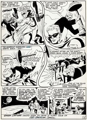 Irwin Hasen Green Lantern Unpublished Page 12 Original Art (DC, 1949)