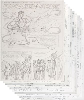 Paul Norris Magnus, Robot Fighter Complete Unpublished 14-Page Story Original Art (Gold Key, 1969)