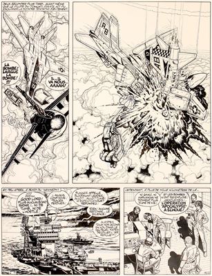 Buck Danny T.43 - Le feu du ciel Planche 44 (Novedi, 1986)