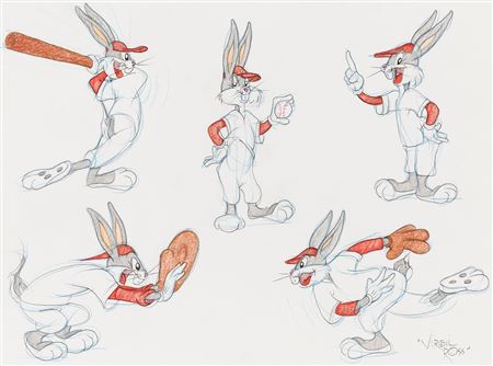 Baseball Bugs Model Sheet Original Art (Warner Brothers, c. 1990s)