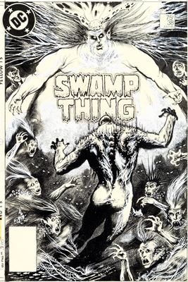 Steve Bissette and John Totleben Saga of the Swamp Thing #38 Cover Original Art (DC, 1985)