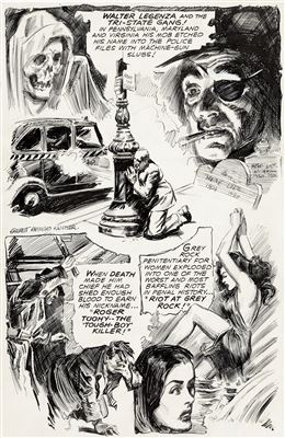 Everett Raymond Kinstler Prison Break #2 Original Art Panel Page (Avon, 1951)