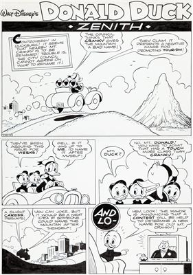 William Van Horn Kaczor Donald [Donald Duck] #2005-44 Complete 10-Page Story Zenith Original Art (Egmont Polska, 2005)