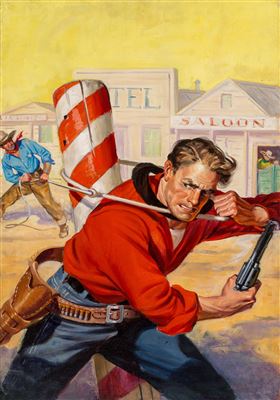 Holding Off the Enemy, Big-Book Western magazine cover