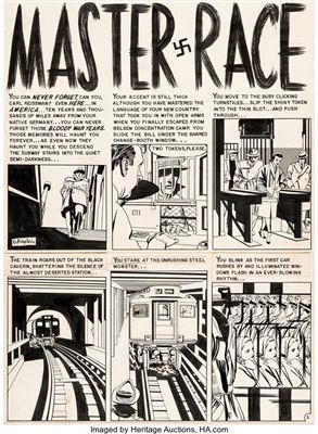 Sample artwork by Bernie (Bernard) Krigstein (1919 - 1990), known for comic book artist, painting, teaching - View similar artists and auction records