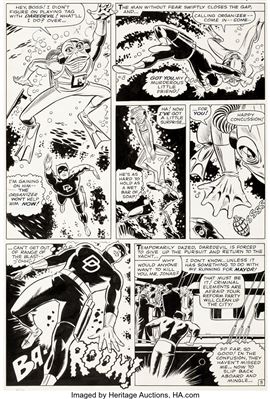 Bob Powell and Wally Wood Daredevil #10 Story Page 9 Original Art (Marvel, 1965)