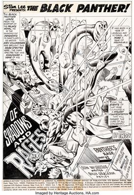 Billy Graham and Virgil Redondo Jungle Action #17 Splash Page 1 Original Art (Marvel, 1975)