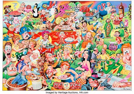Jay Lynch - Wacky Packages Poster Illustration Original Art (Topps, 2002)