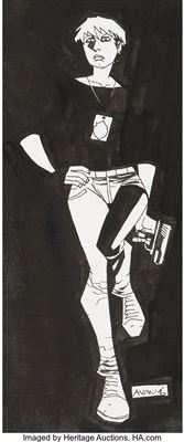 Michael Oeming Powers #23 Cover Original Art (Marvel, 2007)