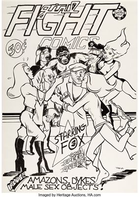 Trina Robbins Girl Fight Comics #1 Cover Original Art (Print Mint, 1972) by Trina Robbins - Auction record, sale price, and art valuation. Compare with similar artists and explore comparable artworks.