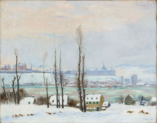 Quebec City from Lévis by Robert Wakeham Pilot - Auction record, sale price, and art valuation. Compare with similar artists and explore comparable artworks.