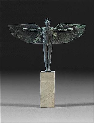 Monumental figure of Icarus