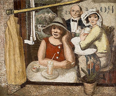 At the café